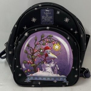 Loungefly Disney Nightmare Before Christmas Mini Backpack Black NWT